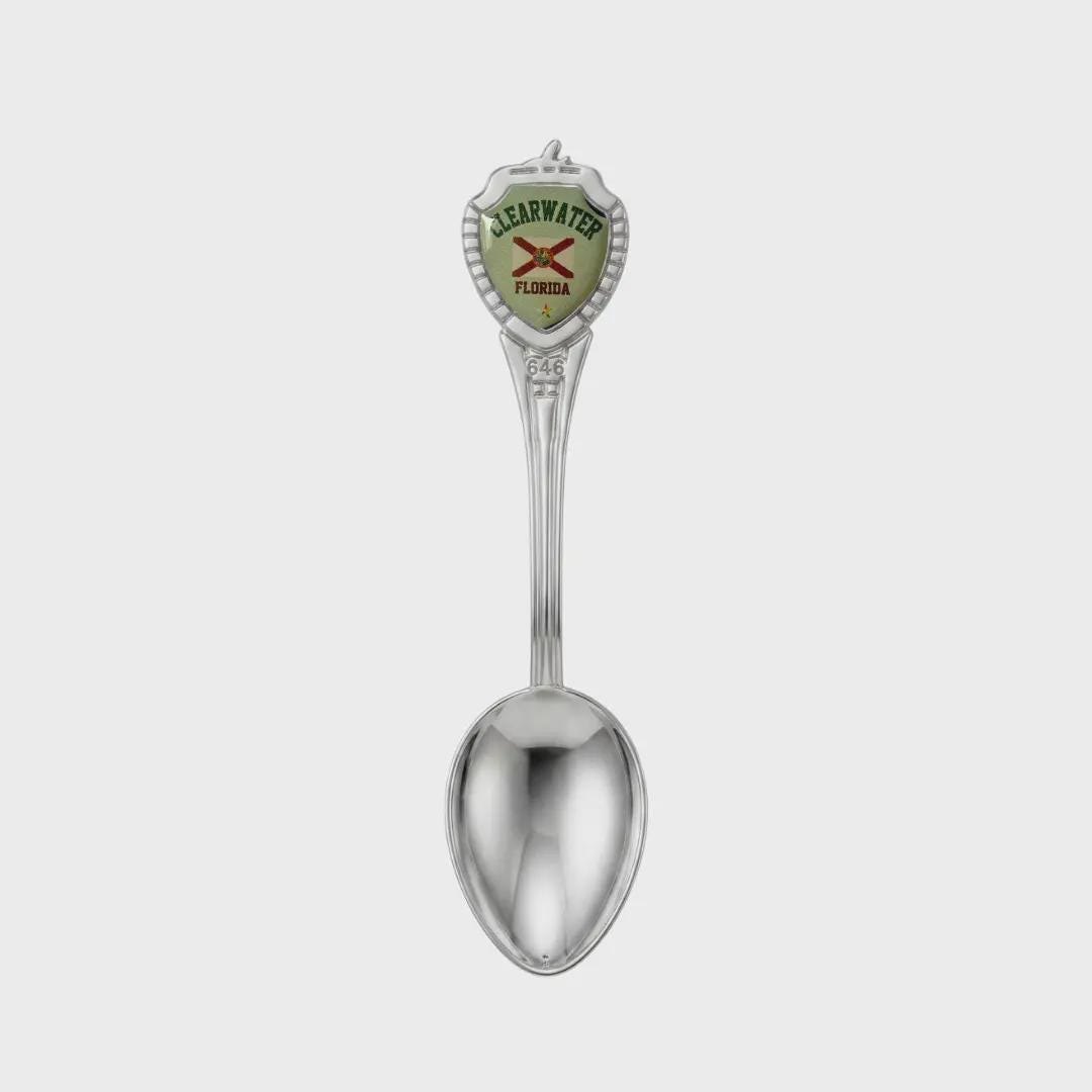 Clearwater Florida Mini Spoon Collectible Souvenir 3.4"