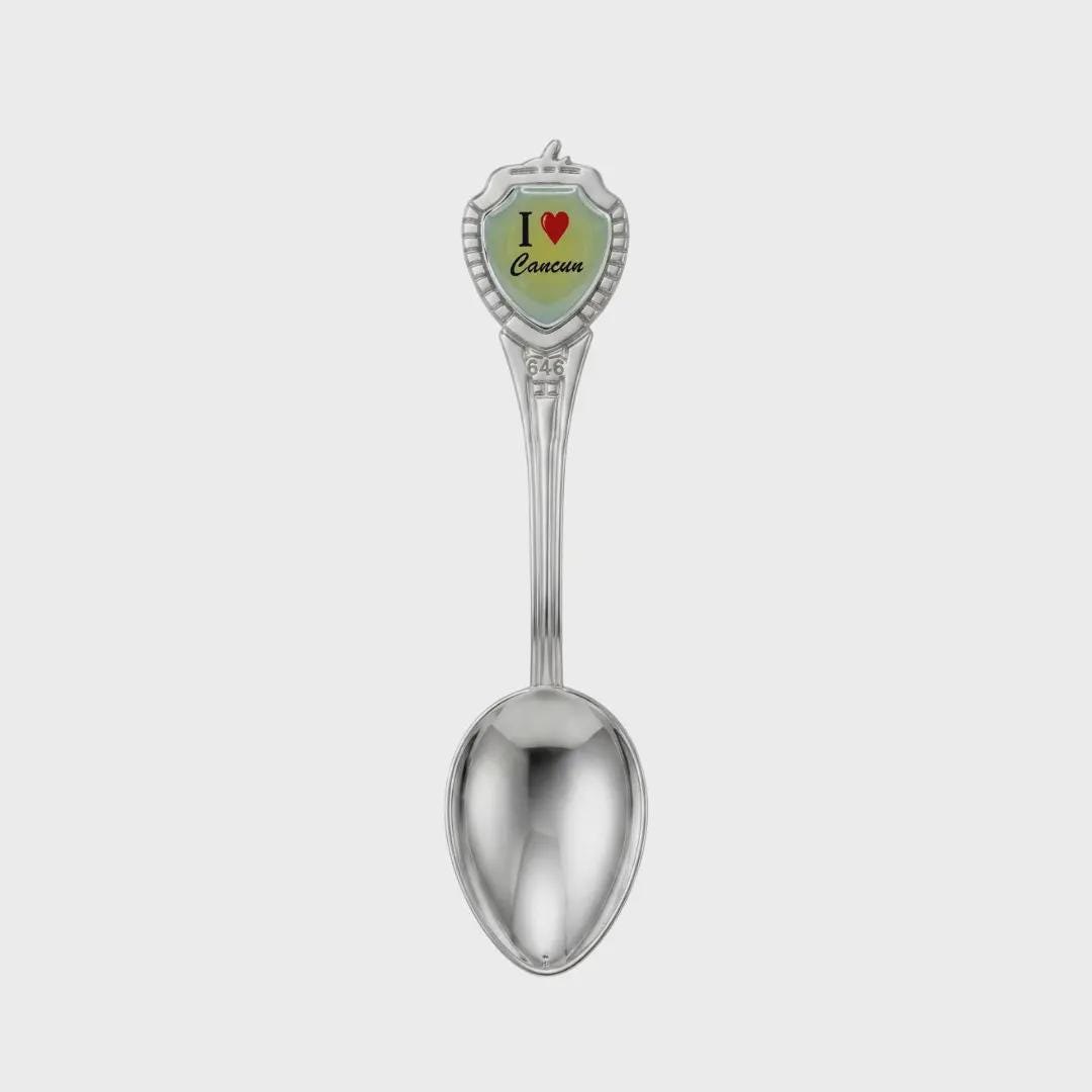 I love Cancun Mini Spoon Collectible Souvenir 3.4"