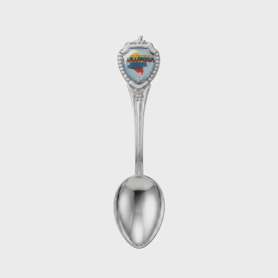 Colombia Mini Spoon Collectible Souvenir 3.4"