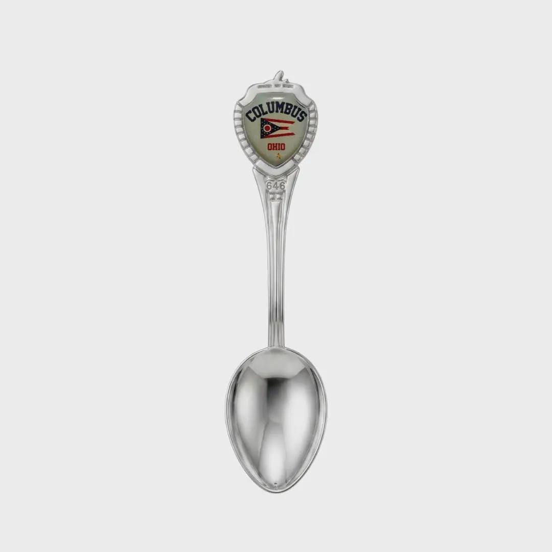 Columbus Ohio Mini Spoon Collectible Souvenir 3.4"