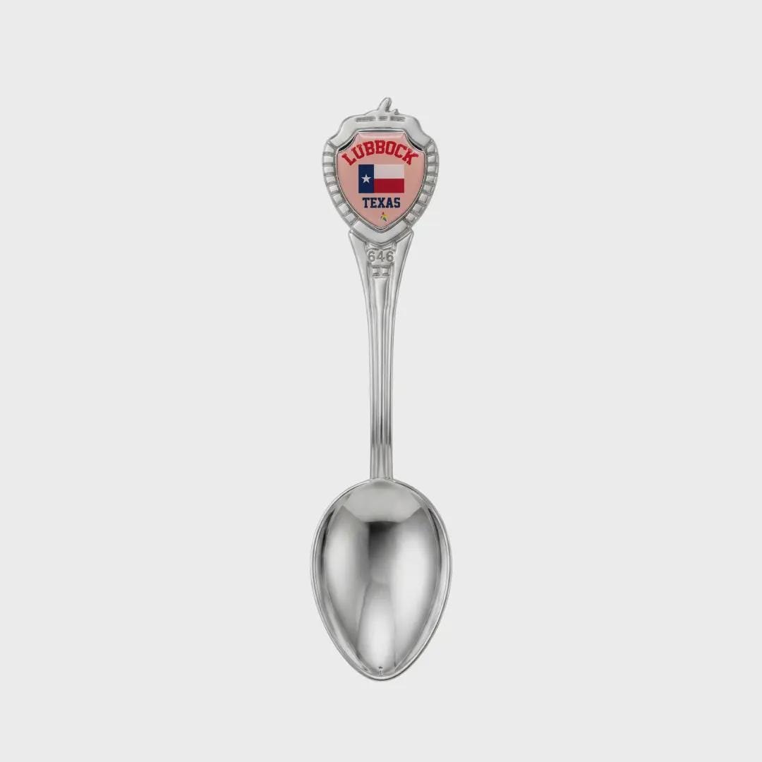 Lubbock Texas Mini Spoon Collectible Souvenir 3.4"