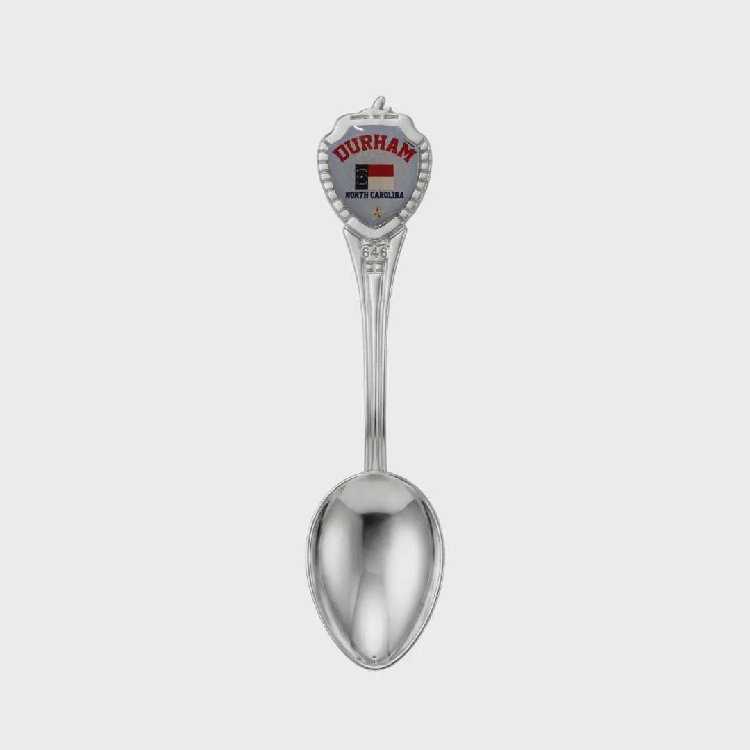 Durham North Carolina Mini Spoon Collectible Souvenir 3.4"