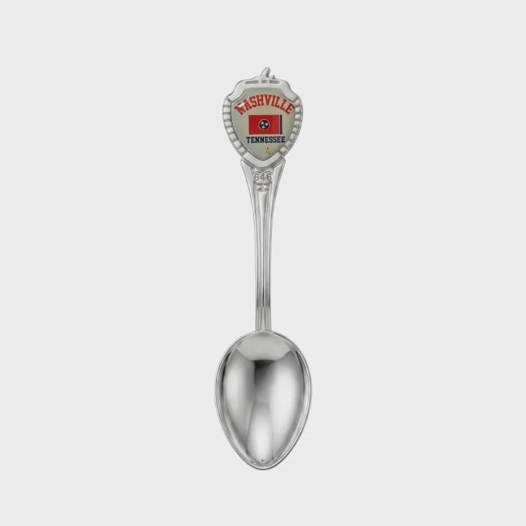 Nashville Tennessee Mini Spoon Collectible Souvenir 3.4"