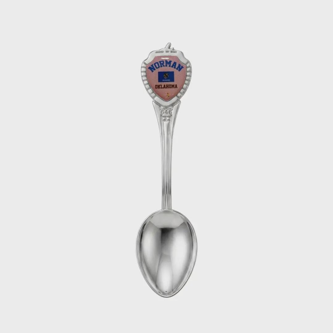 Norman Oklahoma Mini Spoon Collectible Souvenir 3.4"