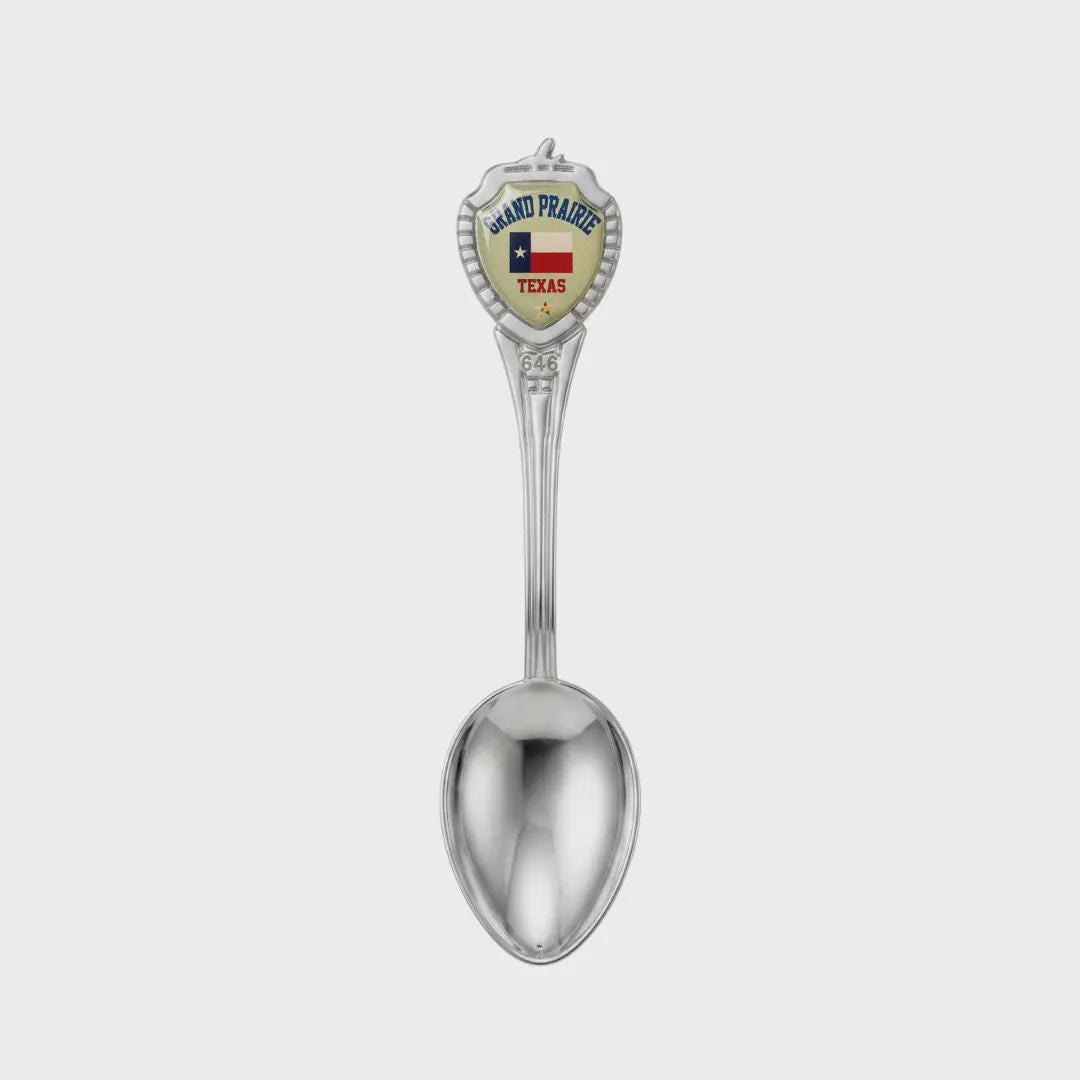 Grand Prairie Mini Spoon Collectible Souvenir 3.4"