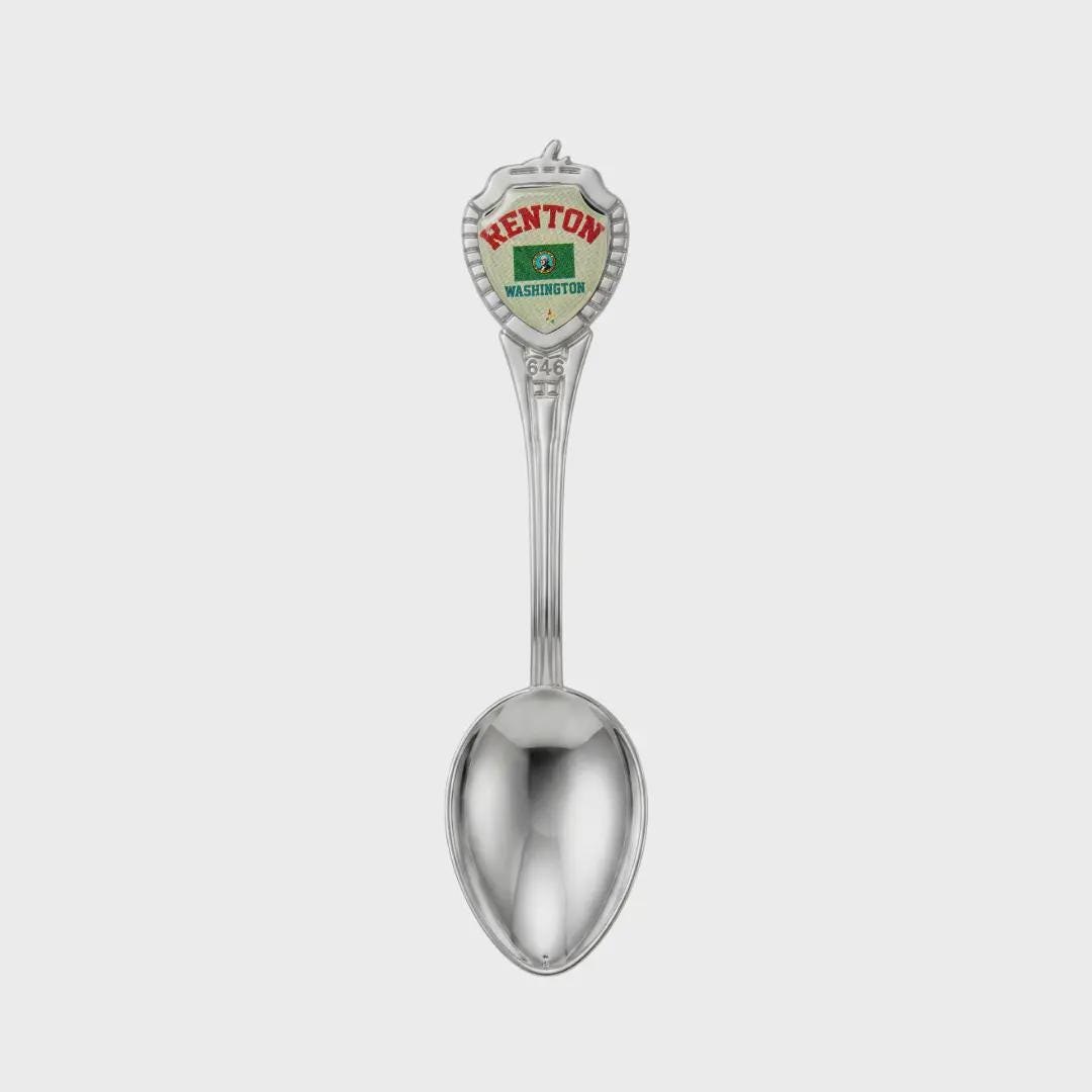 Renton Washington Mini Spoon Collectible Souvenir 3.4"