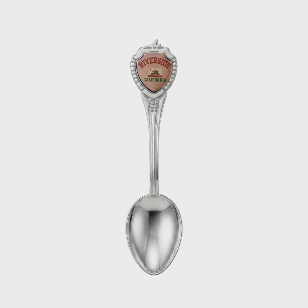 Riverside California Mini Spoon Collectible Souvenir 3.4"