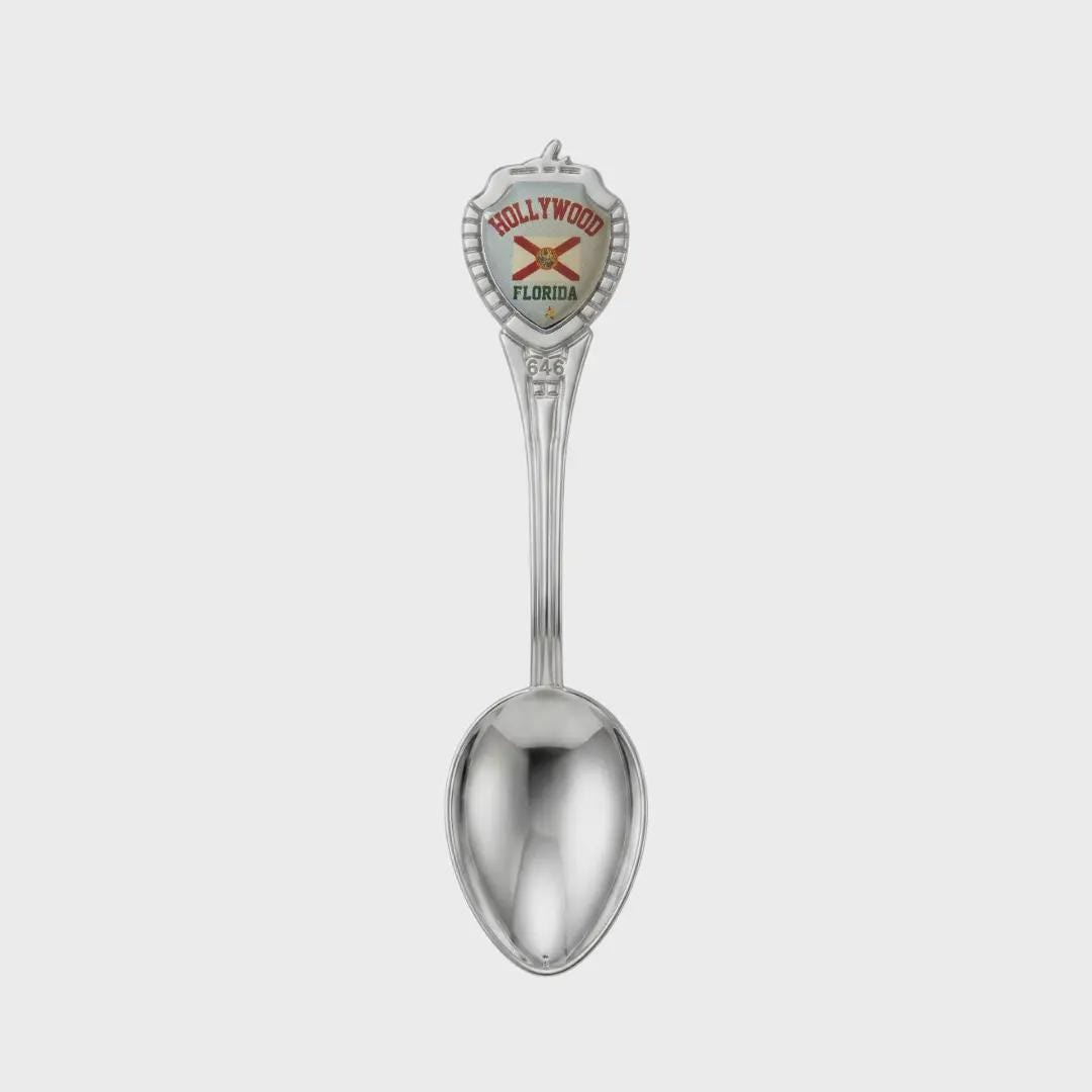 Hollywood Florida Mini Spoon Collectible Souvenir 3.4"