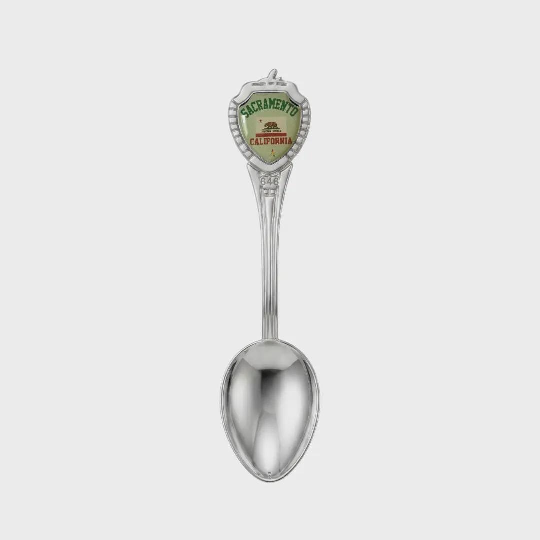 Sacramento California Mini Spoon Collectible Souvenir 3.4"