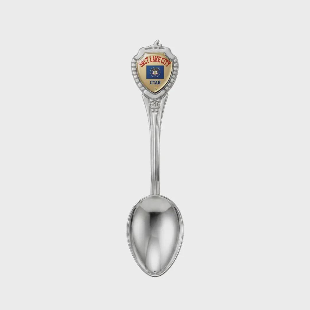 Salt Lake City Utah Mini Spoon Collectible Souvenir 3.4"