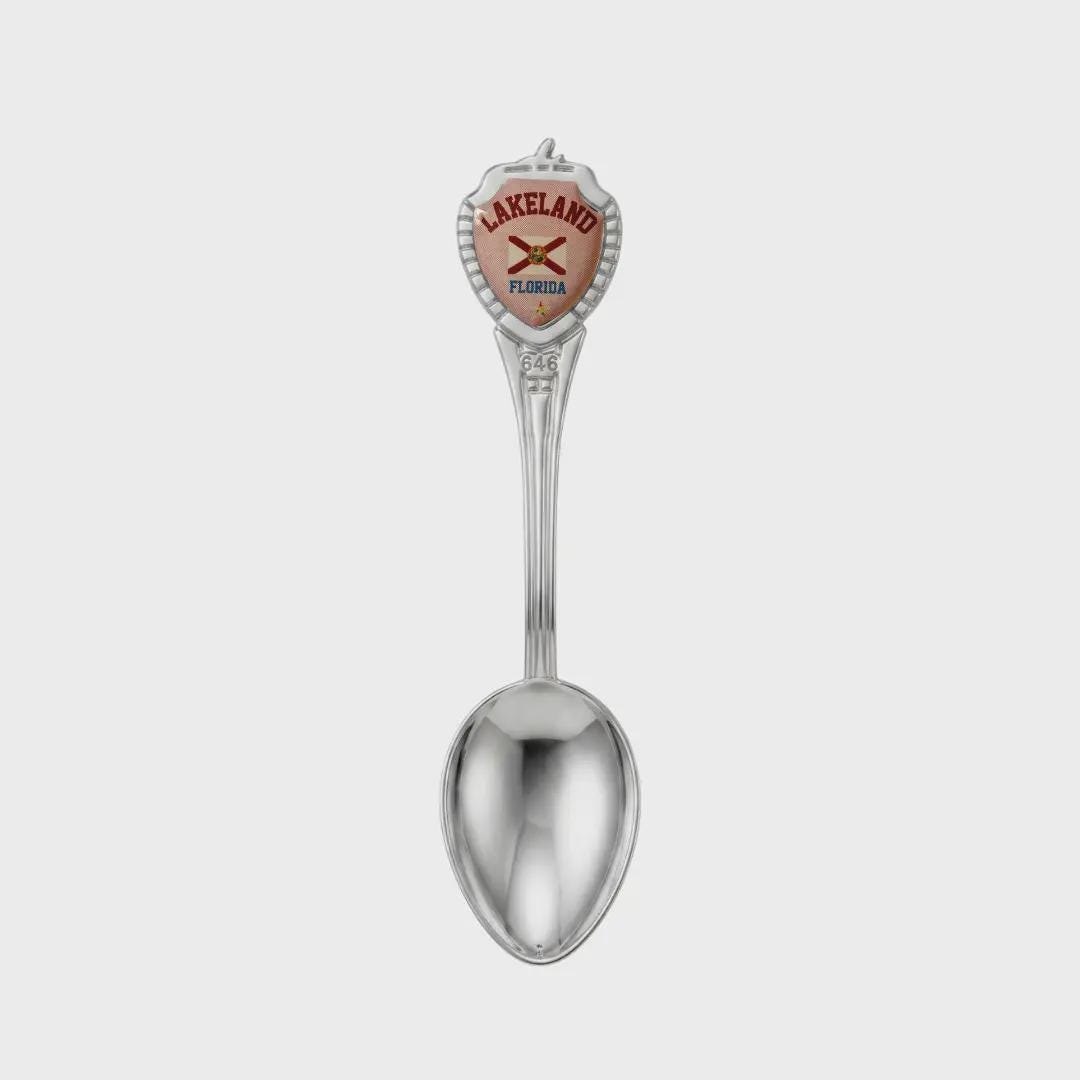 Lakeland Florida Mini Spoon Collectible Souvenir 3.4"
