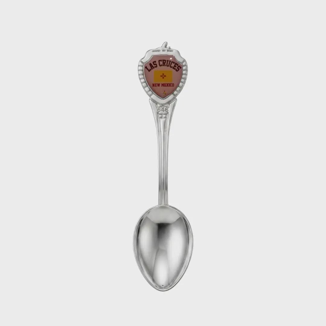 Las Cruces New Mexico Mini Spoon Collectible Souvenir 3.4"