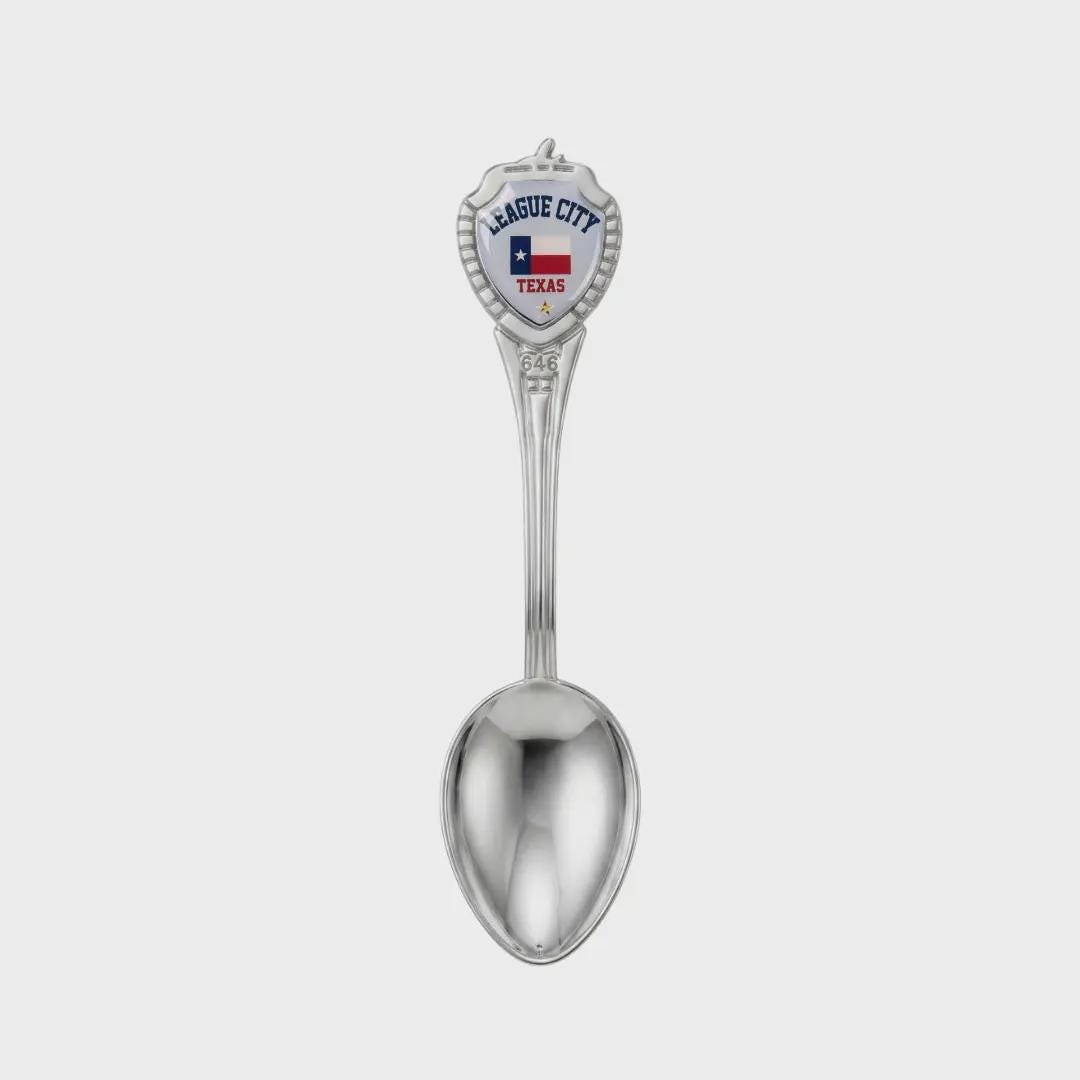 League City Mini Spoon Collectible Souvenir 3.4"