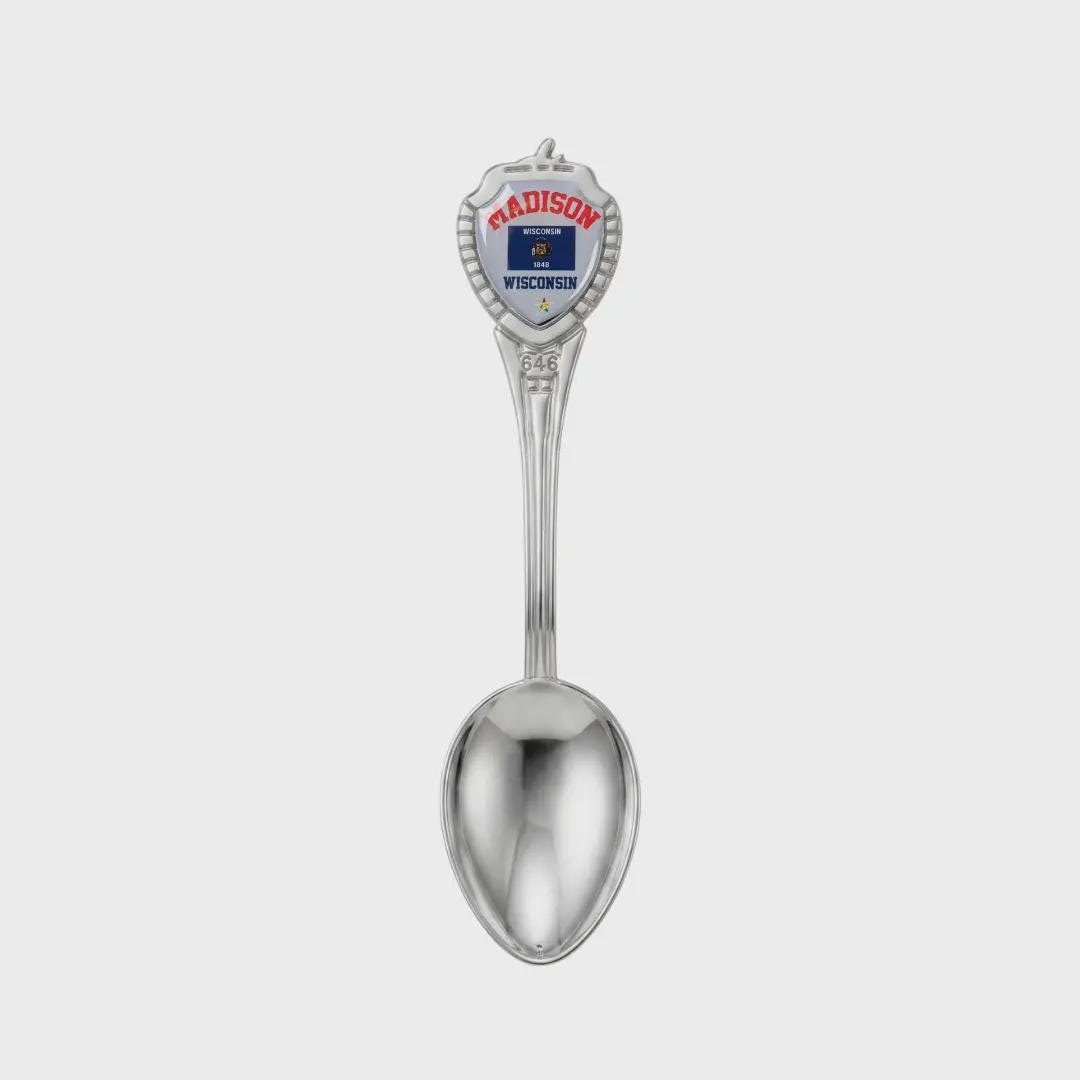 Madison Wisconsin Mini Spoon Collectible Souvenir 3.4"