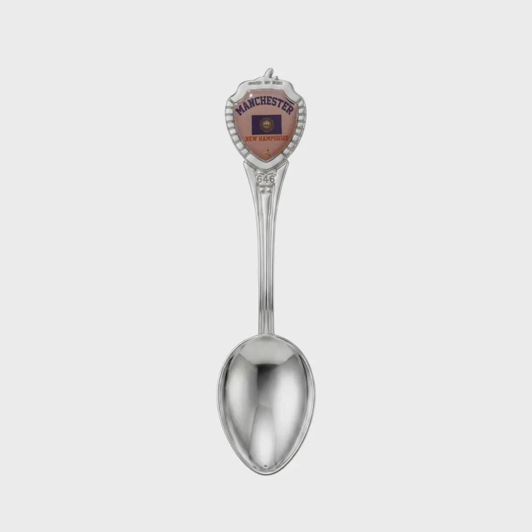 Manchester New Hampshire Mini Spoon Collectible Souvenir 3.4"