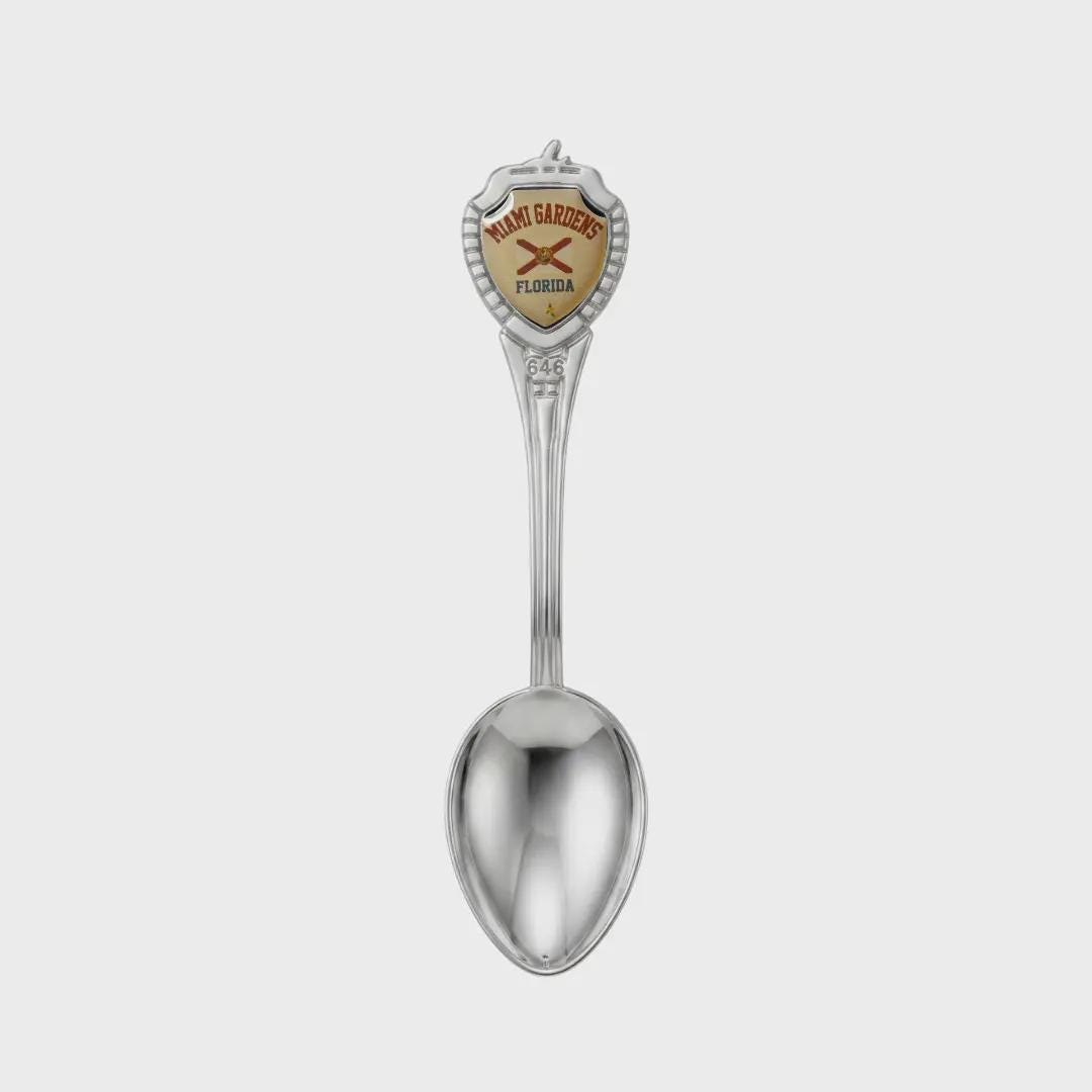 Miami Gardens Florida Mini Spoon Collectible Souvenir 3.4"