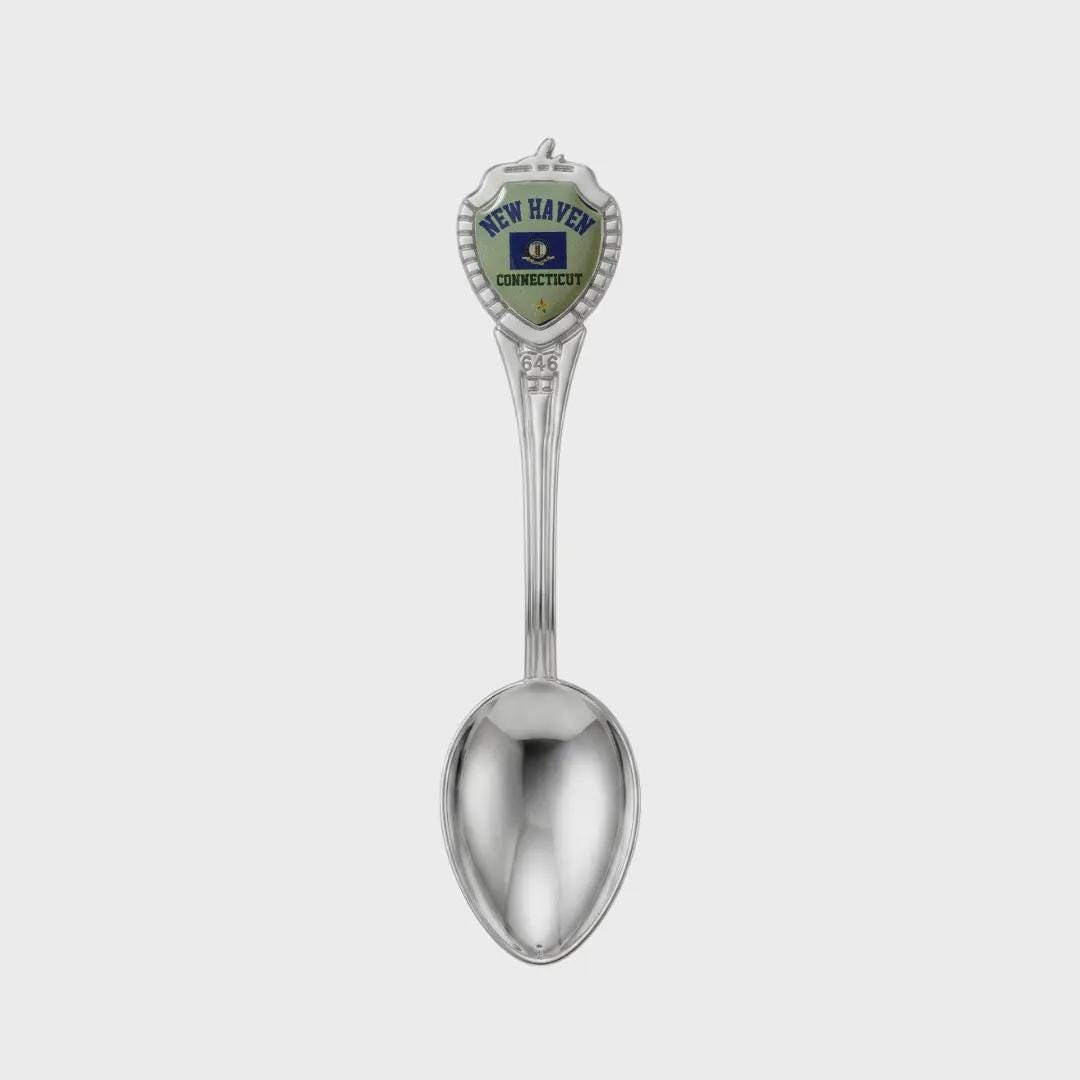 New Haven Connecticut Mini Spoon Collectible Souvenir 3.4"