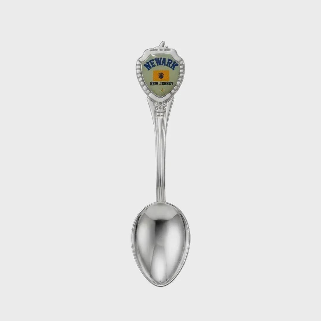 Newark New Jersey Mini Spoon Collectible Souvenir 3.4"