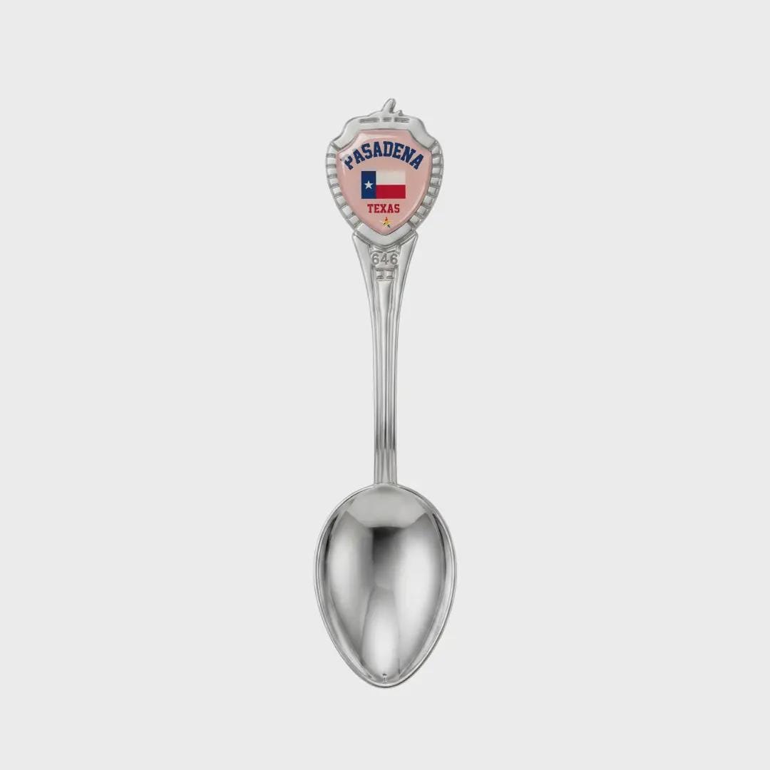 Pasadena Texas Mini Spoon Collectible Souvenir 3.4"