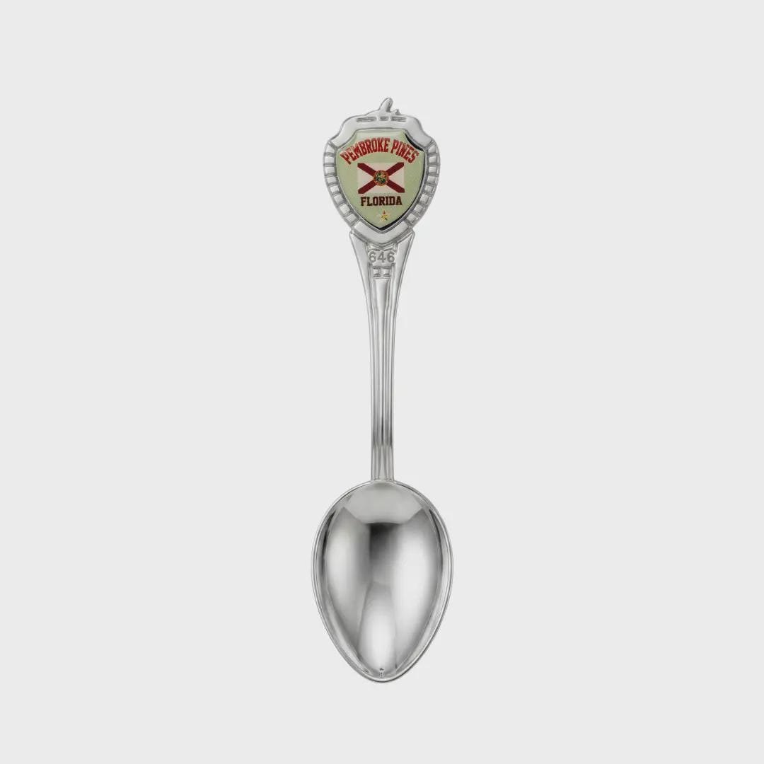 Pembroke Pines Florida Mini Spoon Collectible Souvenir 3.4"