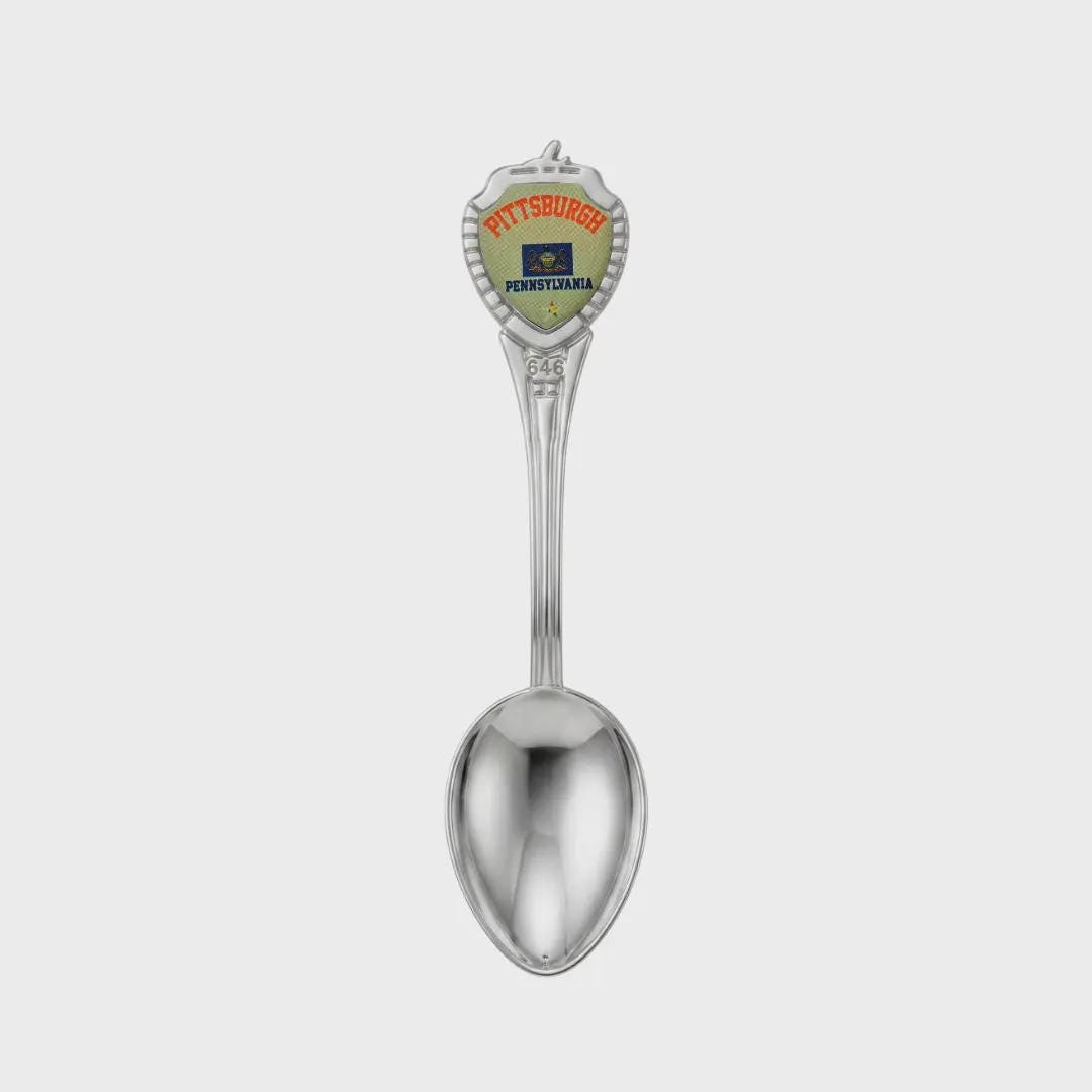 Pittsburgh Pennsylvania Mini Spoon Collectible Souvenir 3.4"