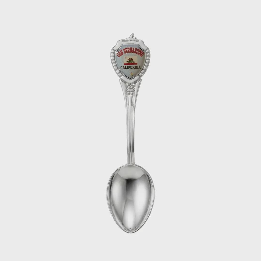 San Bernardino California Mini Spoon Collectible Souvenir 3.4"