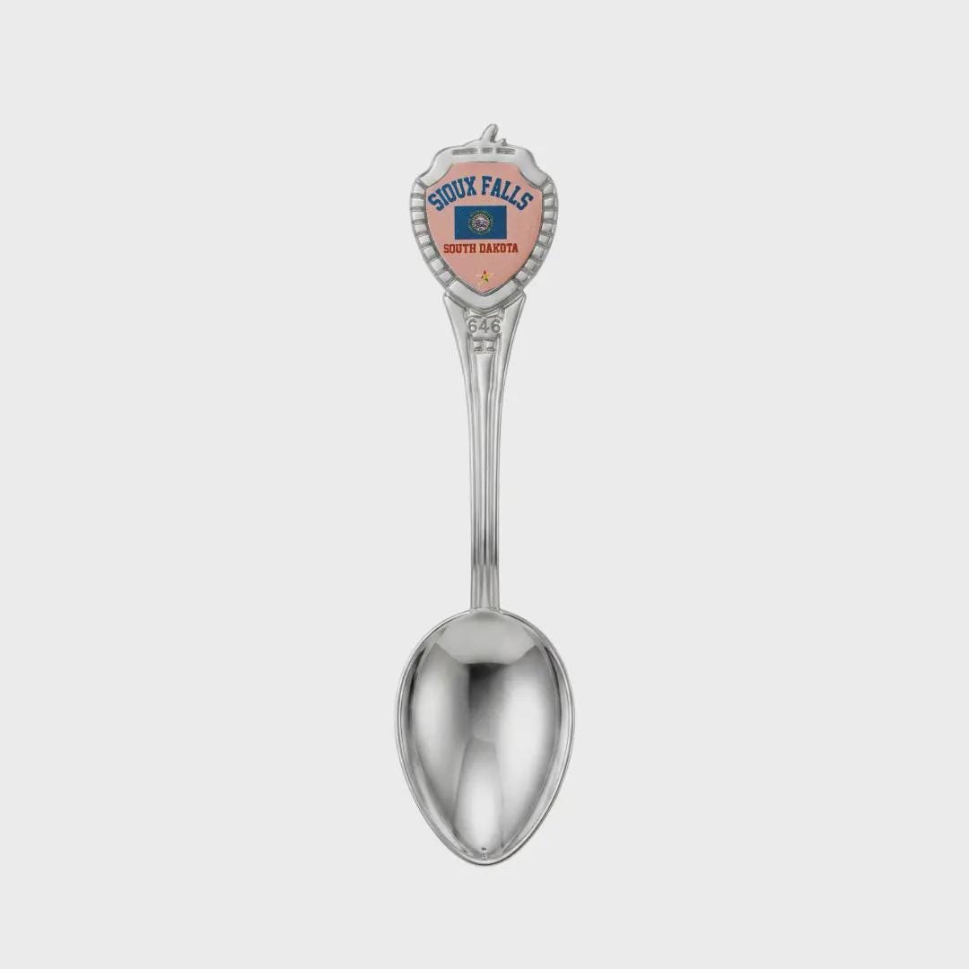 Sioux Falls South Dakota Mini Spoon Collectible Souvenir 3.4"