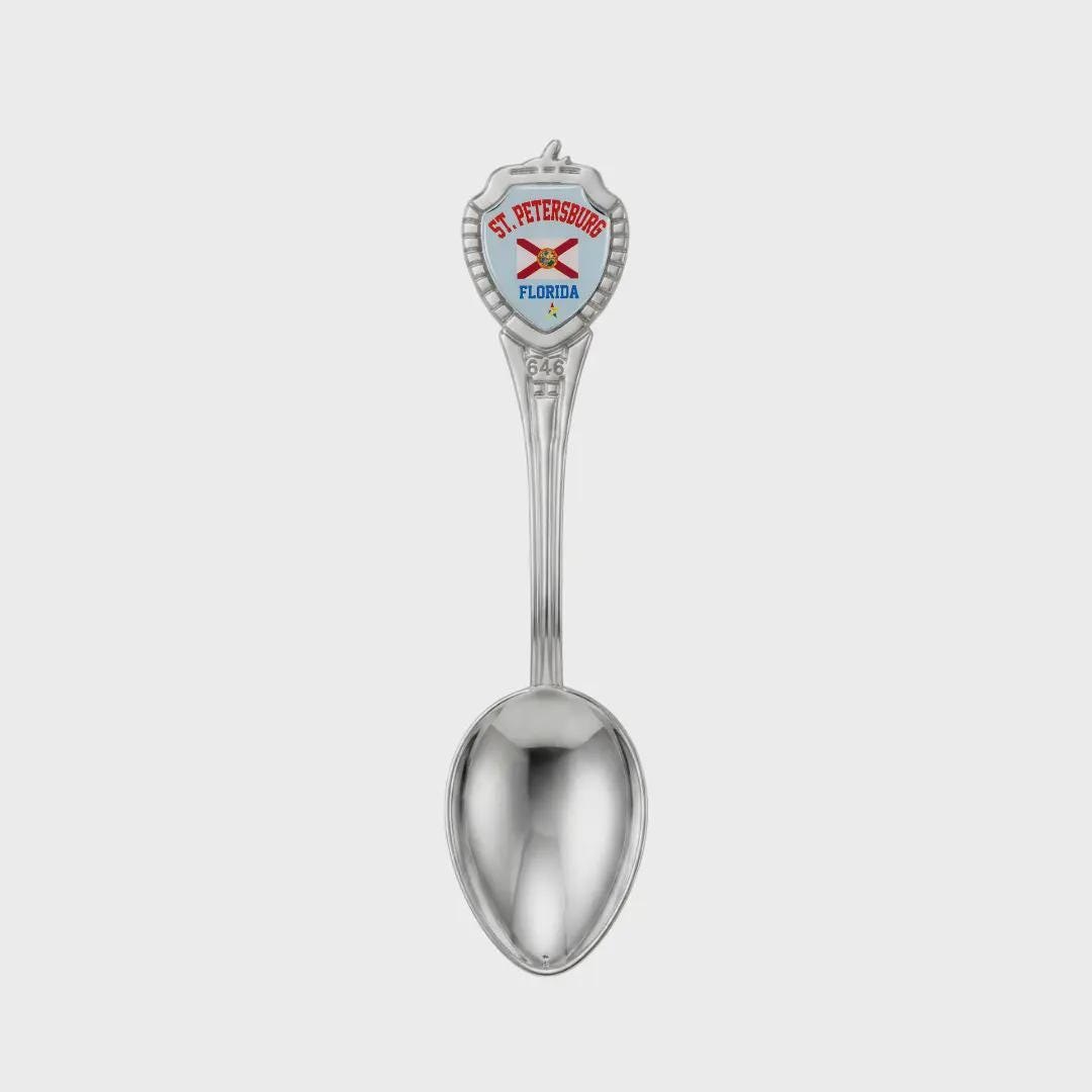 St Petersburg Florida Mini Spoon Collectible Souvenir 3.4"