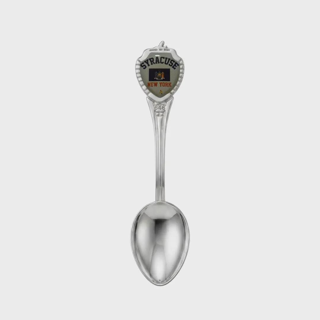 Syracuse New York Mini Spoon Collectible Souvenir 3.4"