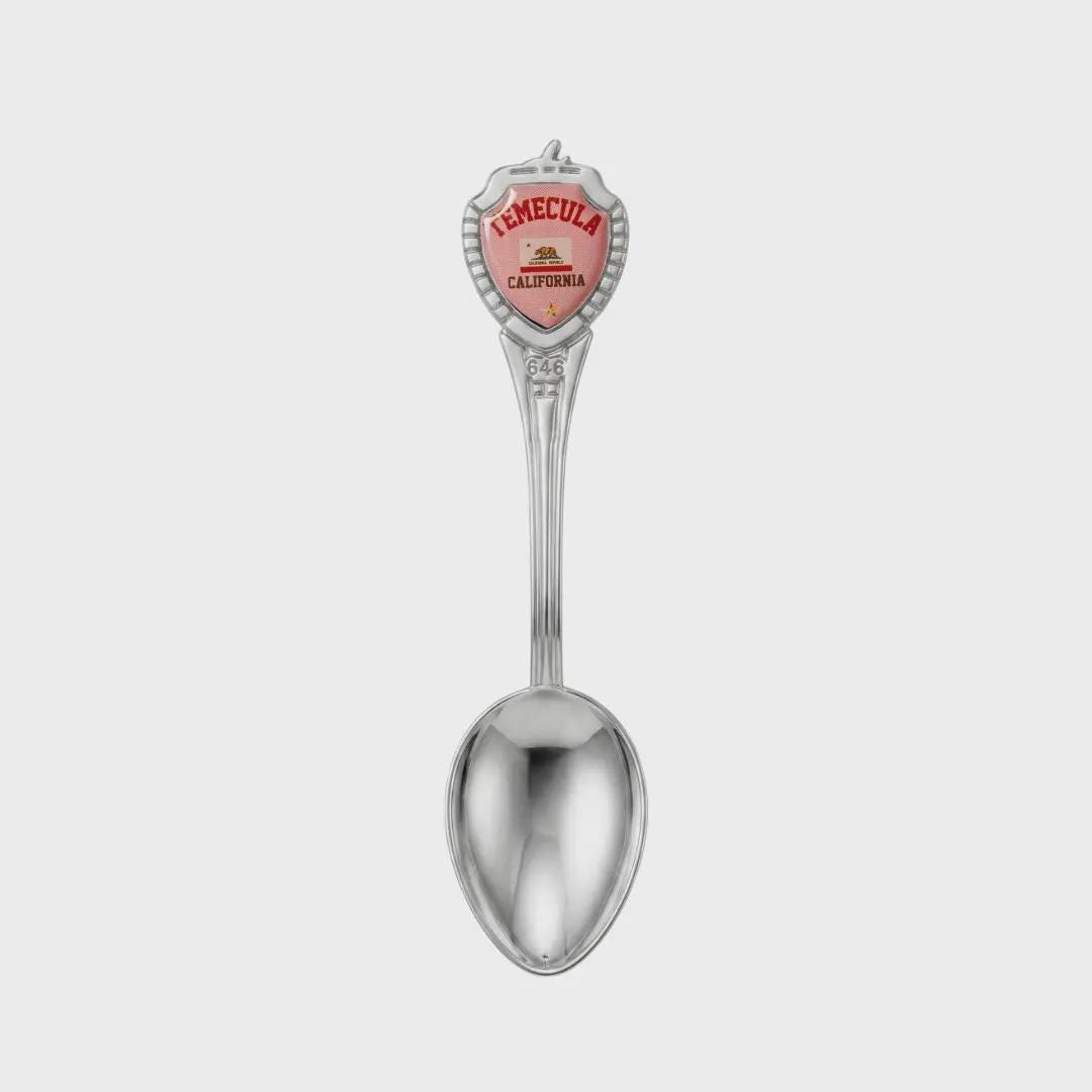 Temecula California Mini Spoon Collectible Souvenir 3.4"