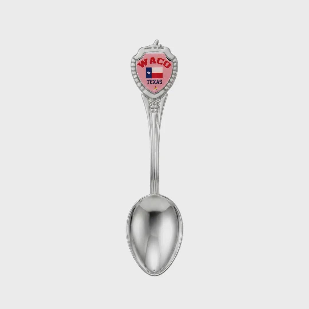 Waco Texas Mini Spoon Collectible Souvenir 3.4"