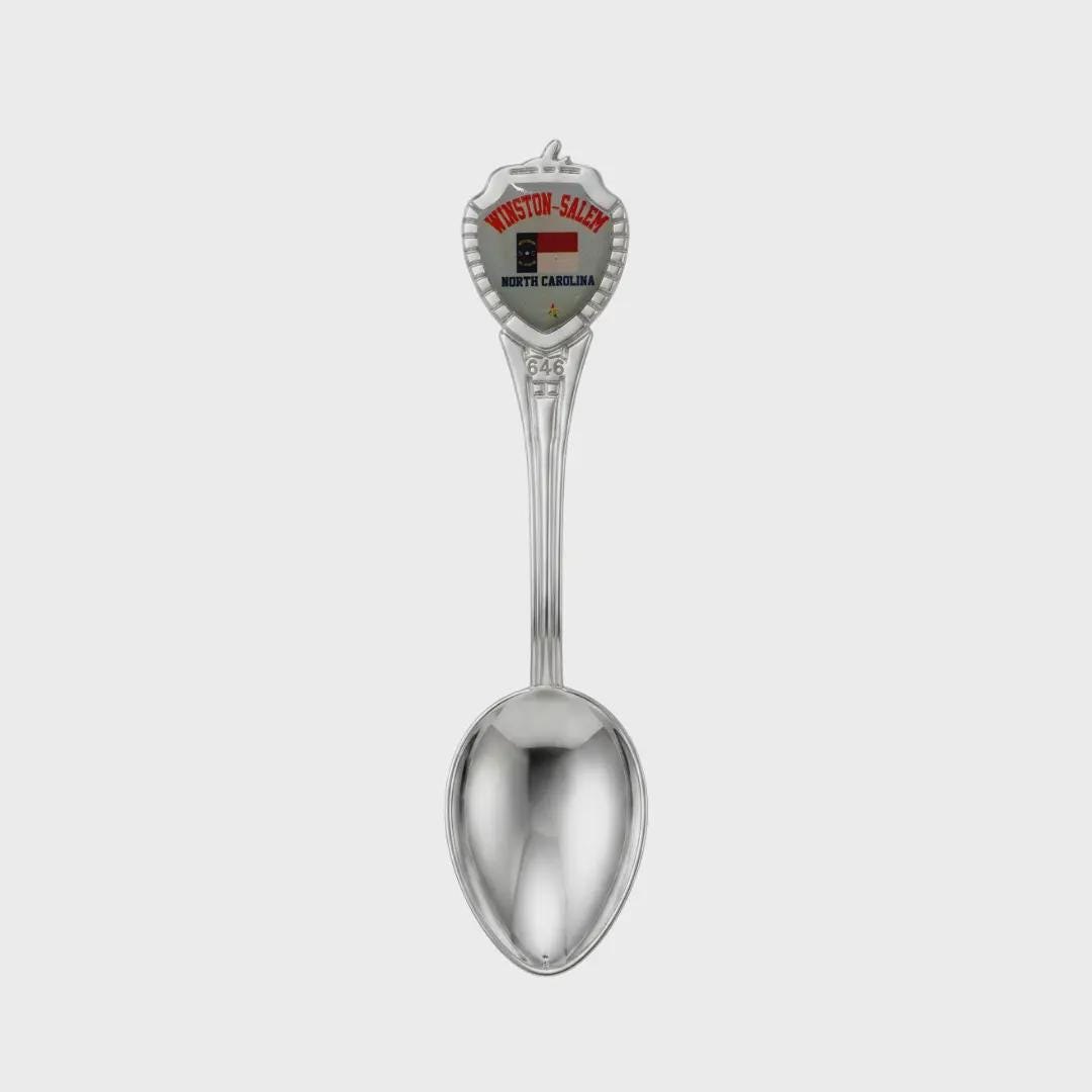 Winston-Salem North Carolina Mini Spoon Collectible Souvenir 3.4"