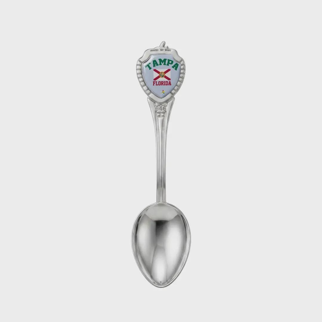 Tampa Florida Mini Spoon Collectible Souvenir 3.4"