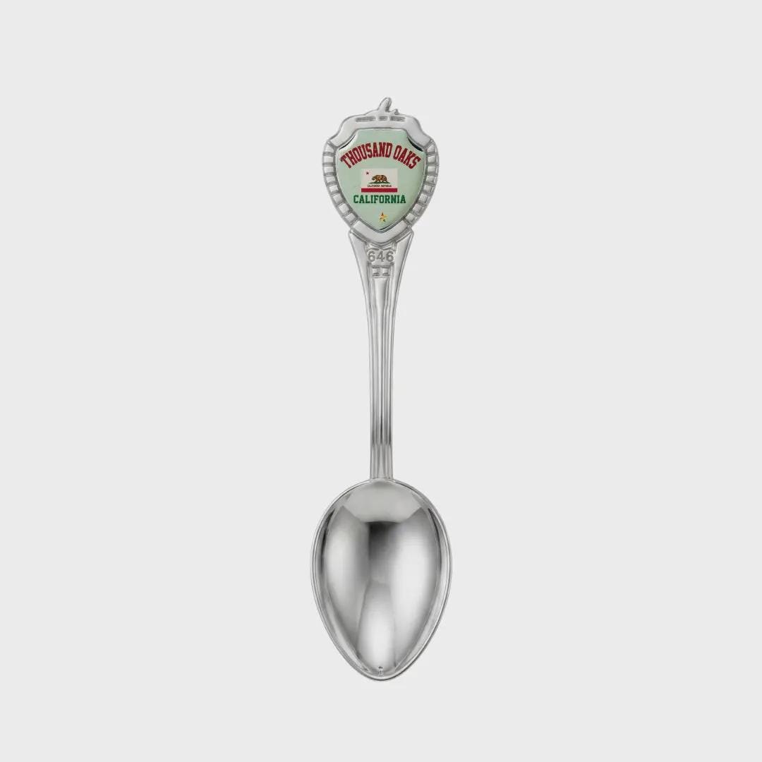 Thousand Oaks California Mini Spoon Collectible Souvenir 3.4"