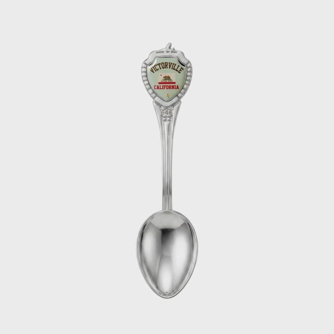 Victorville California Mini Spoon Collectible Souvenir 3.4"