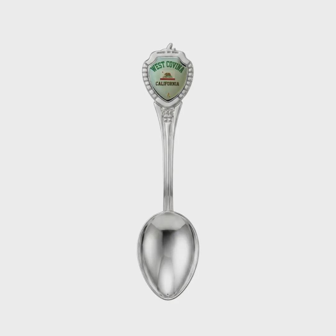 West Covina California Mini Spoon Collectible Souvenir 3.4"