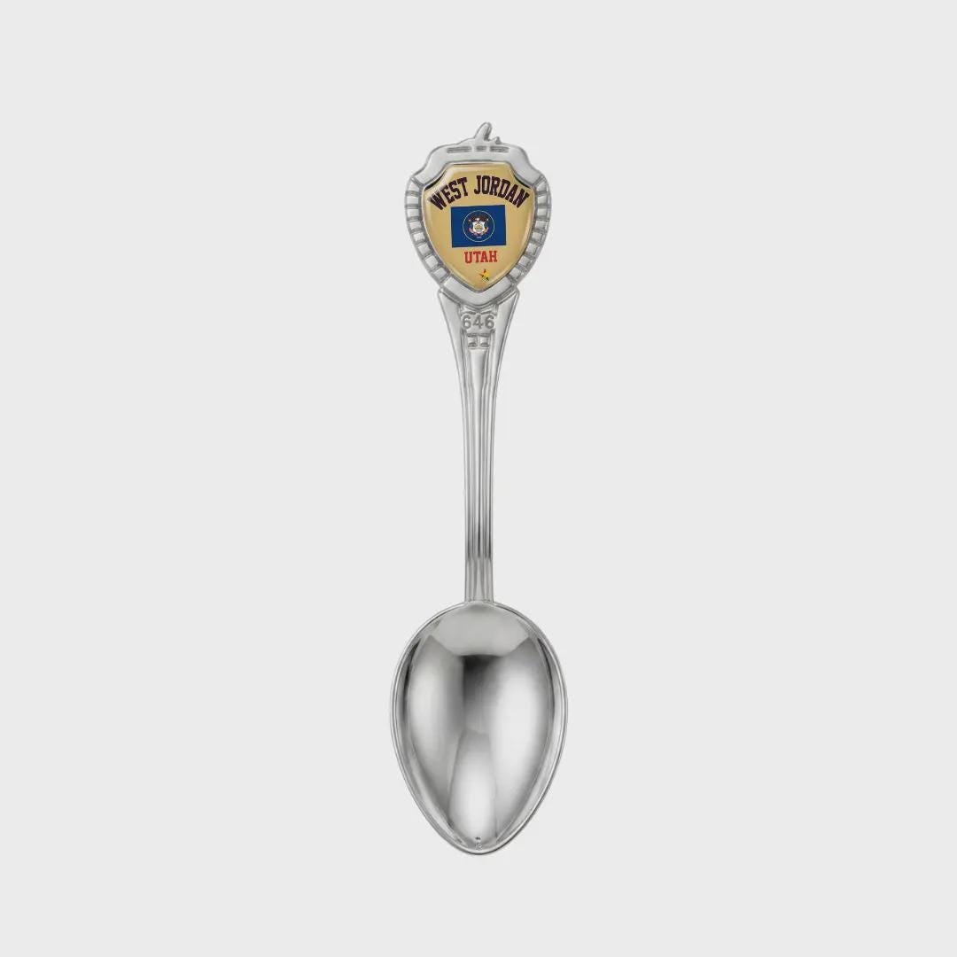 West Jordan Utah Mini Spoon Collectible Souvenir 3.4"