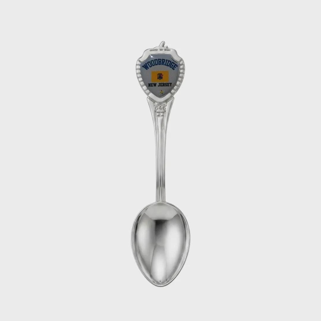 Woodbridge New Jersey Mini Spoon Collectible Souvenir 3.4"