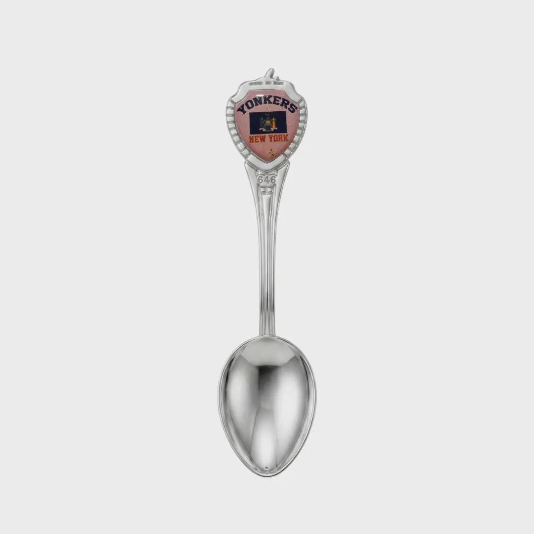 Yonkers New York Mini Spoon Collectible Souvenir 3.4"