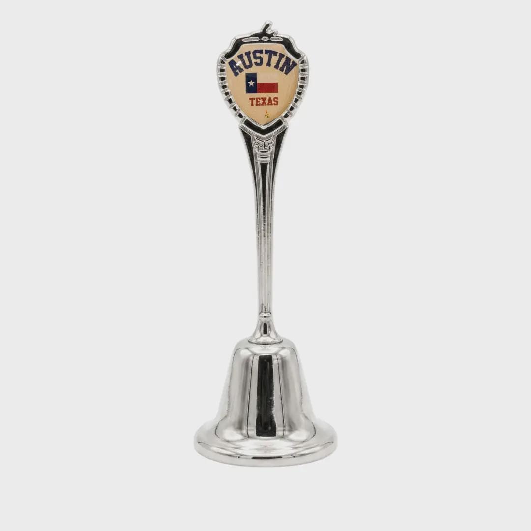 Austin Texas Collectible Souvenir Metal Zinc Long Bell