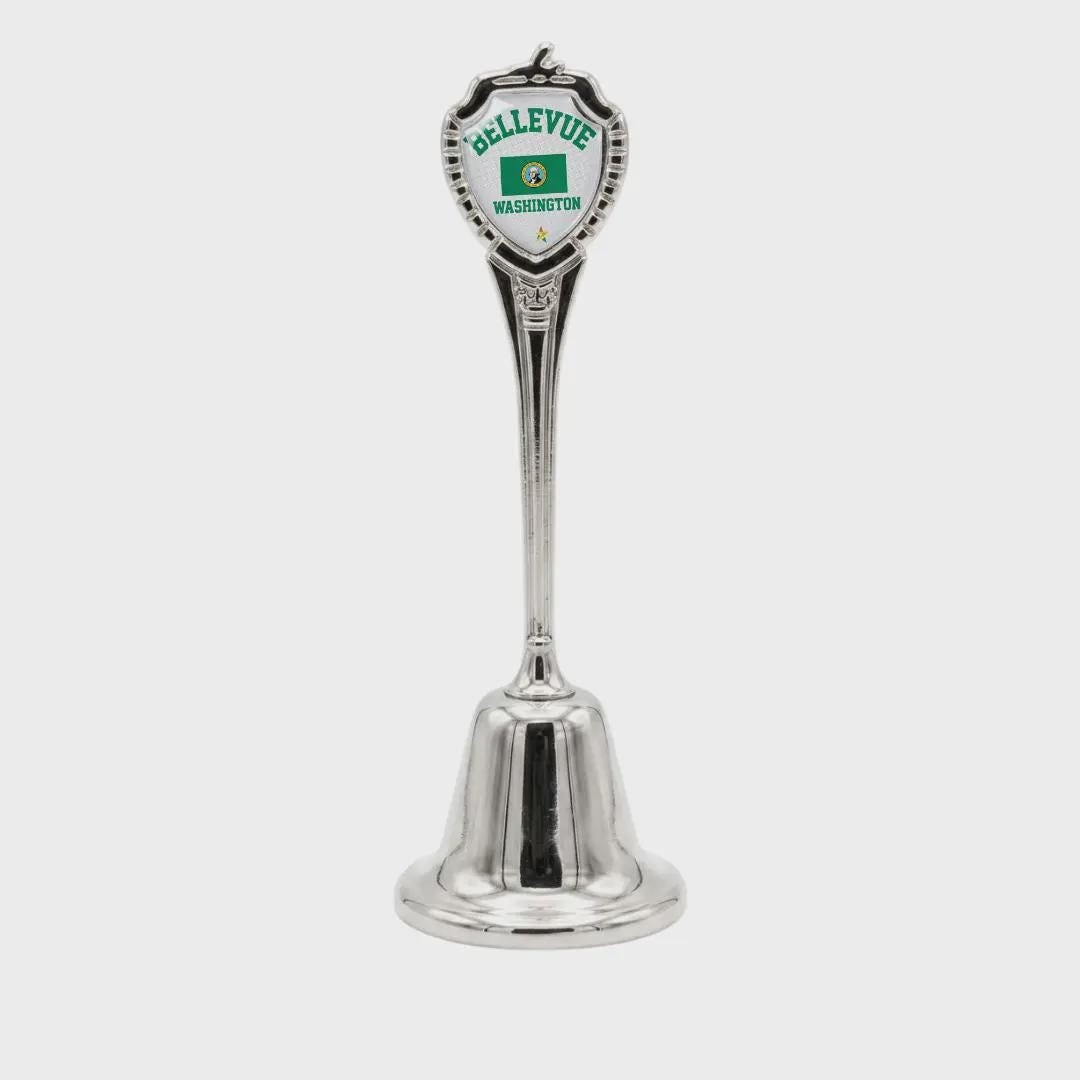 Bellevue Washington Collectible Souvenir Metal Zinc Long Bell