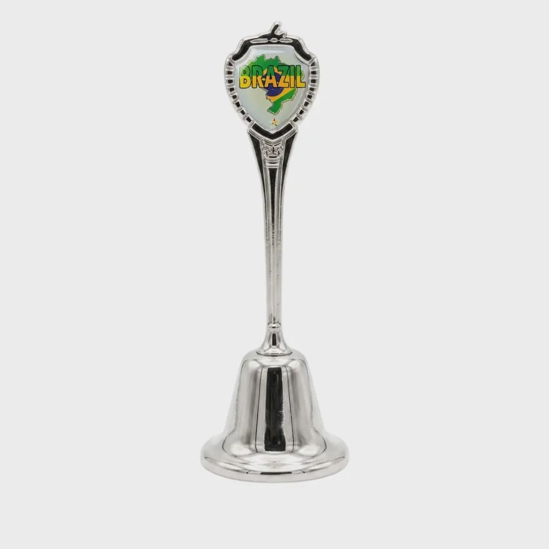 Brazil Collectible Souvenir Metal Zinc Long Bell
