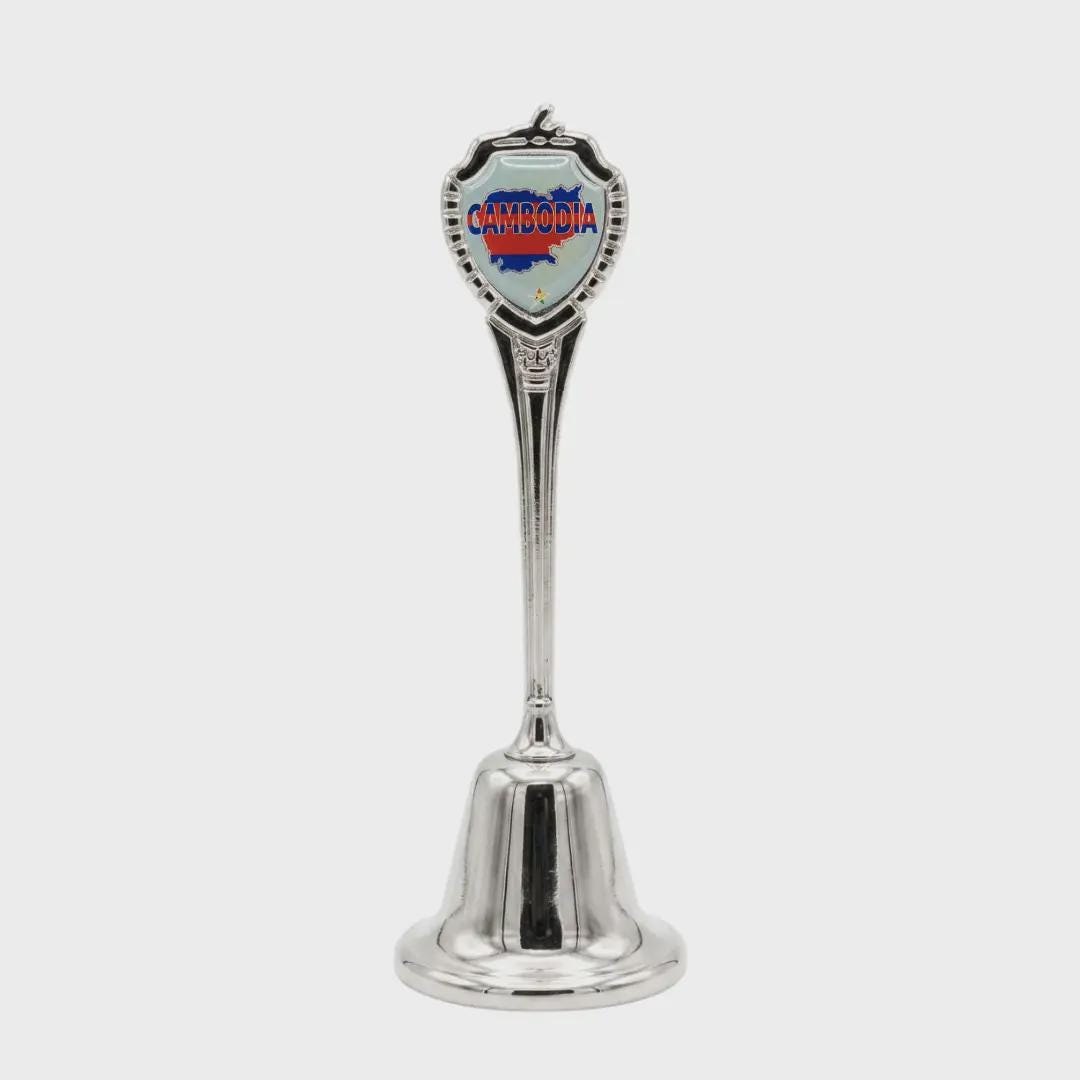 Cambodia Collectible Souvenir Metal Zinc Long Bell