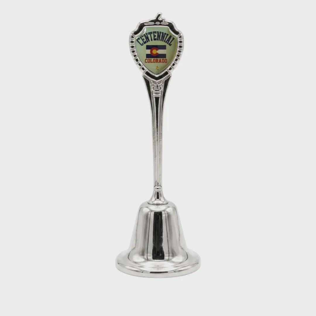 Centennial Colorado Collectible Souvenir Metal Zinc Long Bell