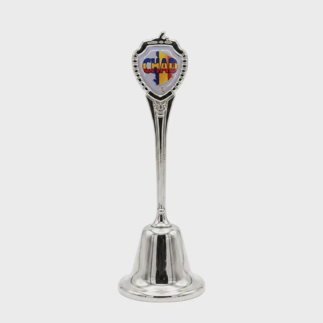 Chad Collectible Souvenir Metal Zinc Long Bell