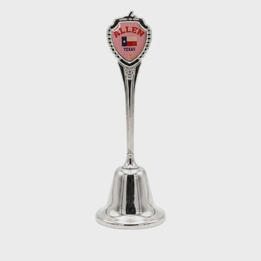 Allen Texas Collectible Souvenir Metal Zinc Long Bell