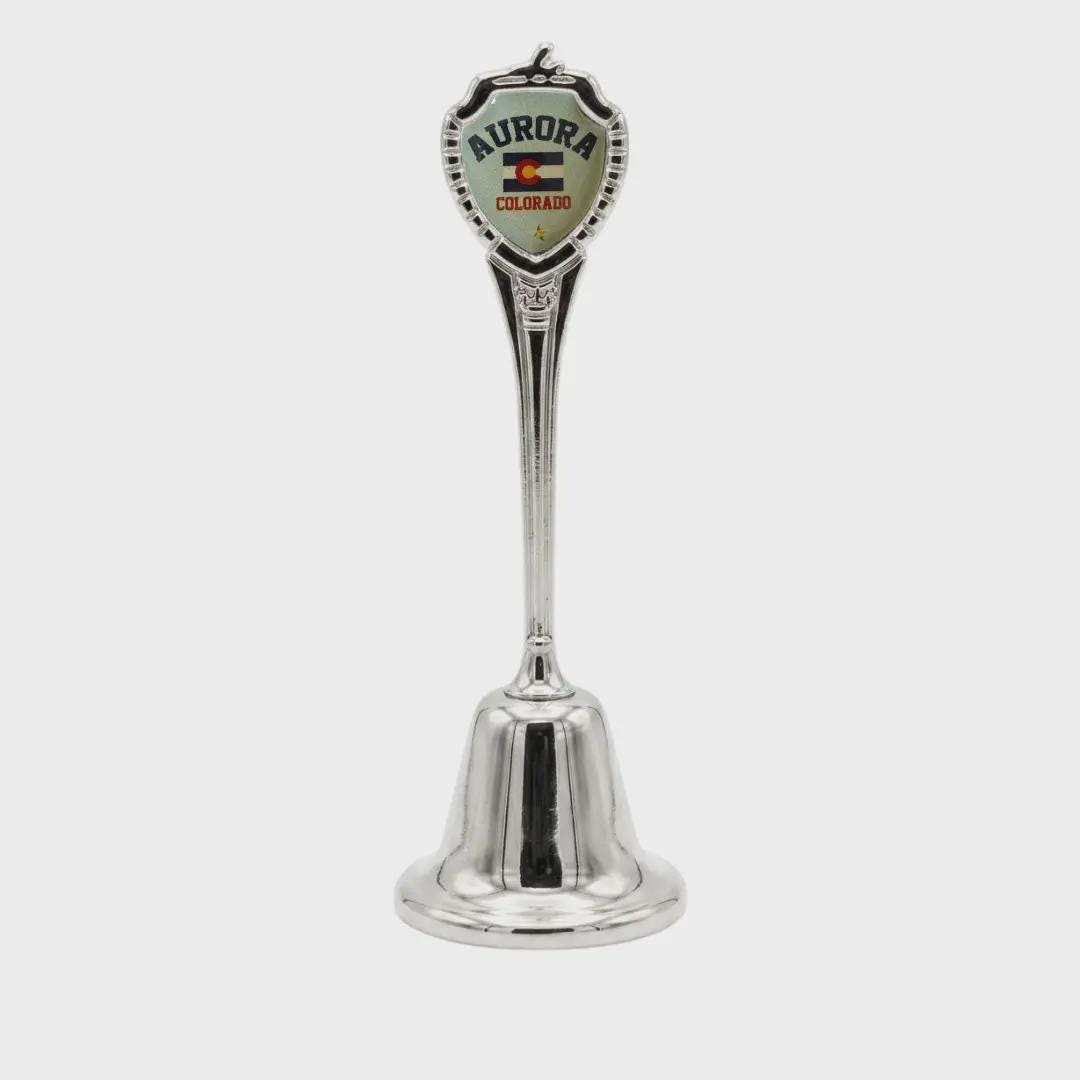 Aurora Colorado Collectible Souvenir Metal Zinc Long Bell