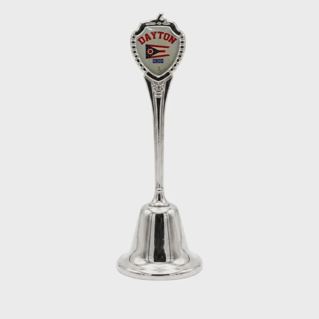 Dayton Ohio Collectible Souvenir Metal Zinc Long Bell