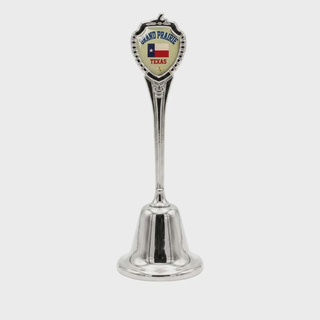 Grand Prairie Texas Collectible Souvenir Metal Zinc Long Bell