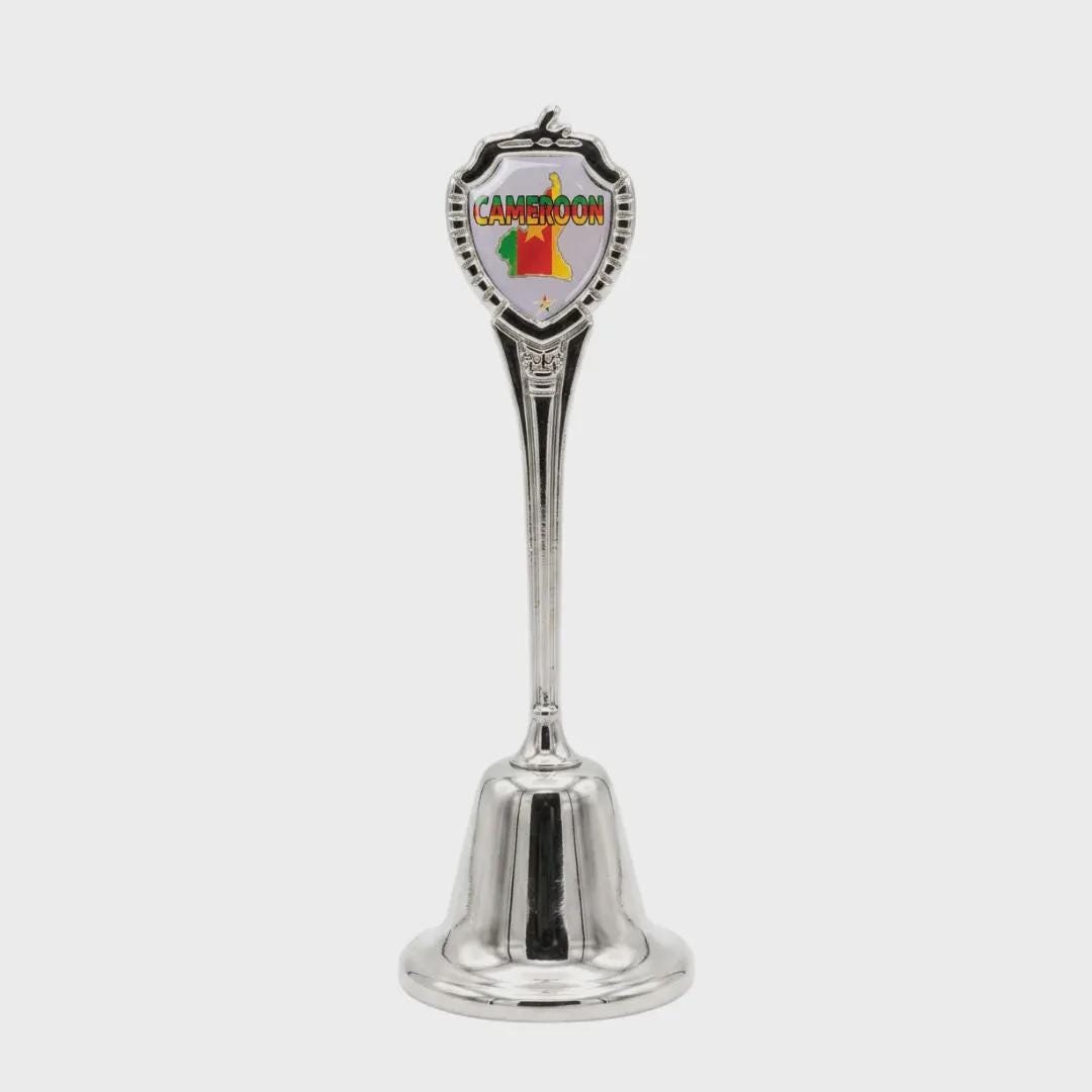 Cameroon Collectible Souvenir Metal Zinc Long Bell